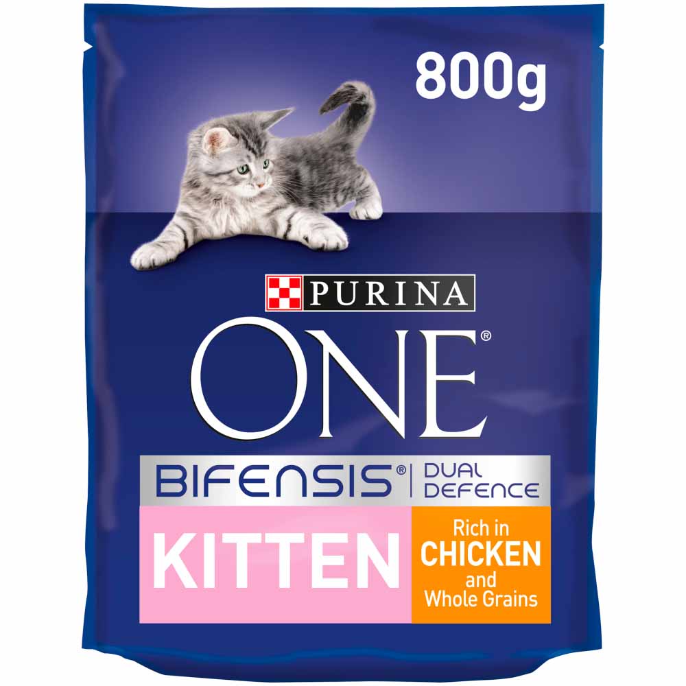 Purina One Chicken and Rice Kitten Food 800g Image 1