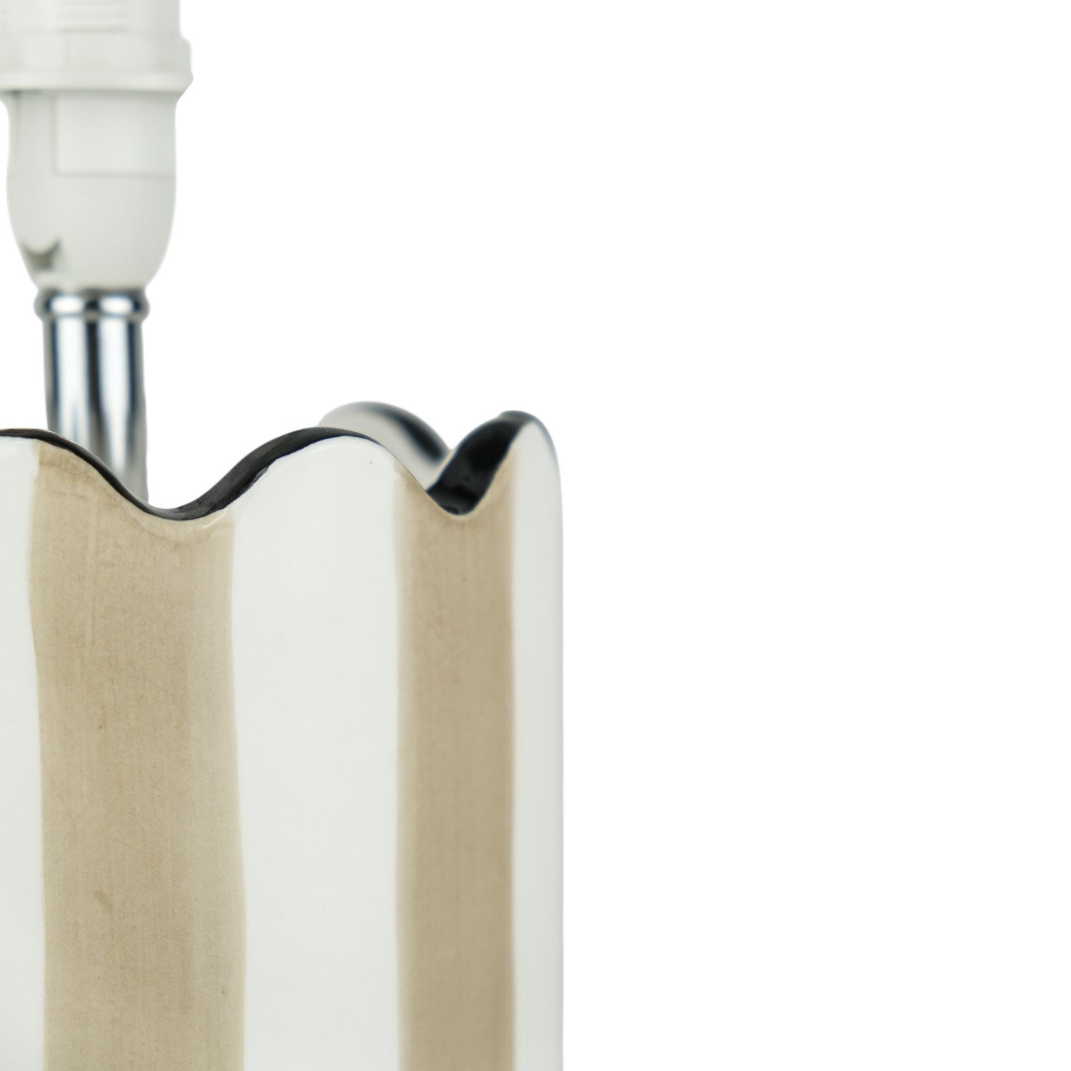 Capella Stripe Table Lamp Mocha Image 4