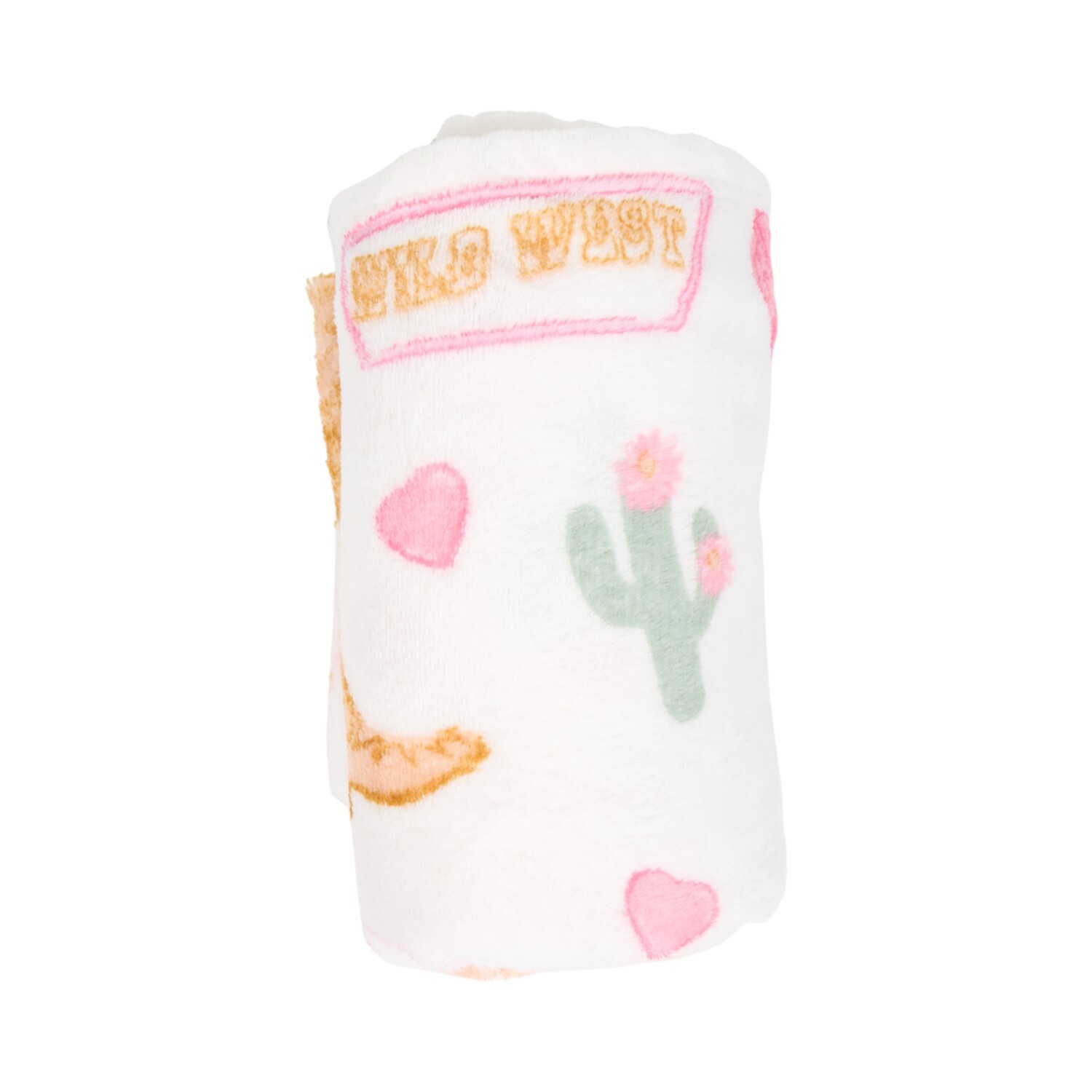 Wild West Printed Throw White Image 2
