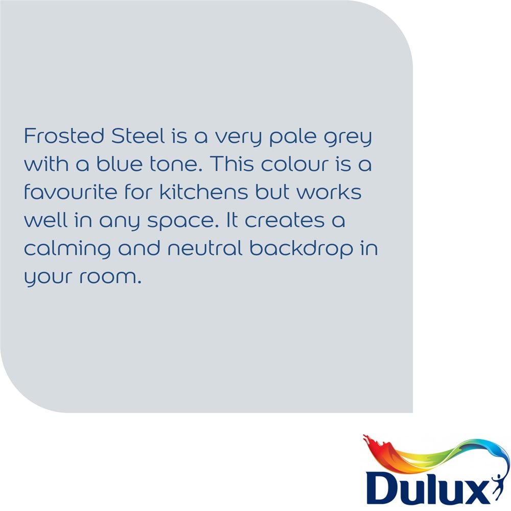 Dulux Easycare Bathroom Frosted Steel Soft Sheen Emulsion Paint 2.5 Image 7