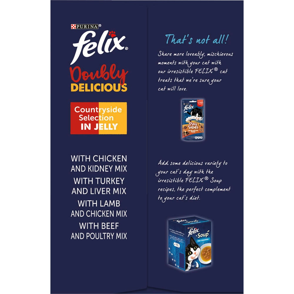 Felix Doubly Delicious Meat Senior Cat Food 12 x 100g Image 5