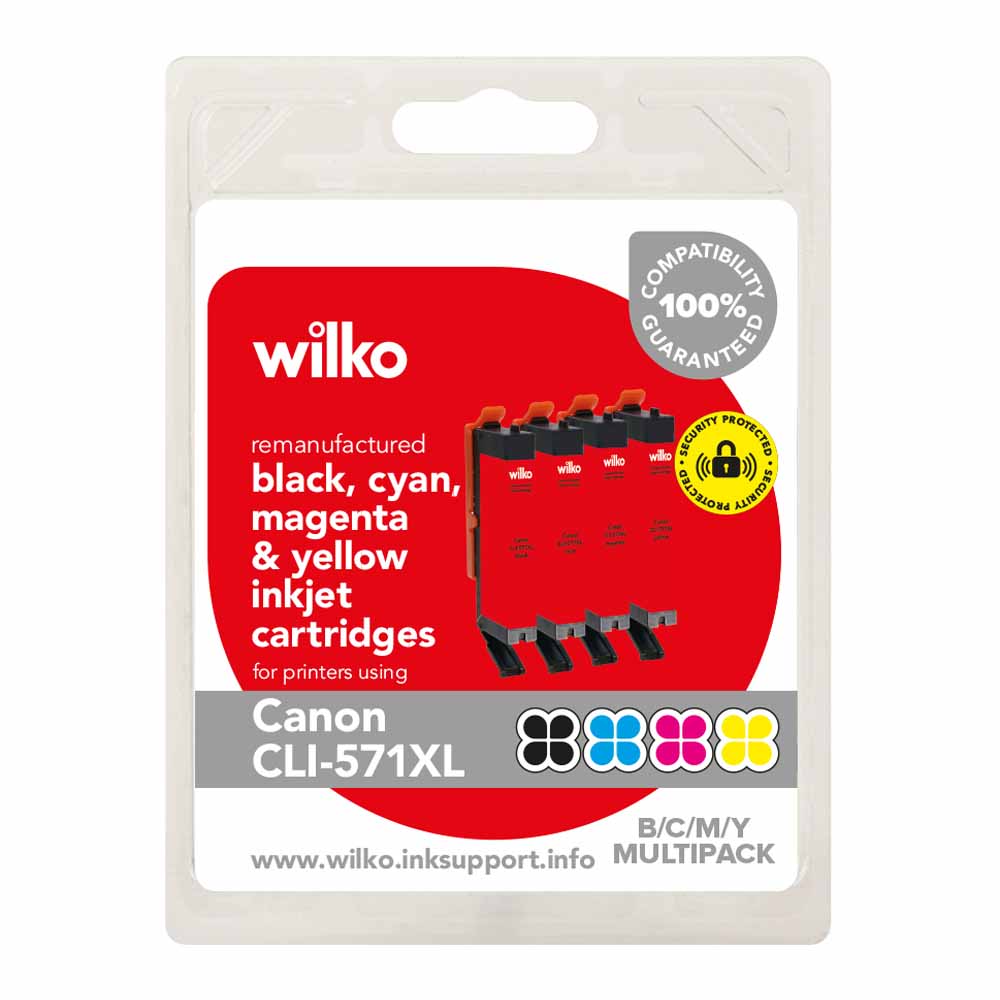 Wilko Canon CL-571XL Black and Colour Multipack Image
