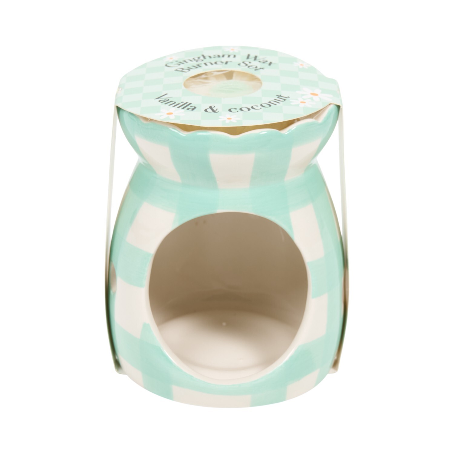 Gingham Wax Burner Set Image 2