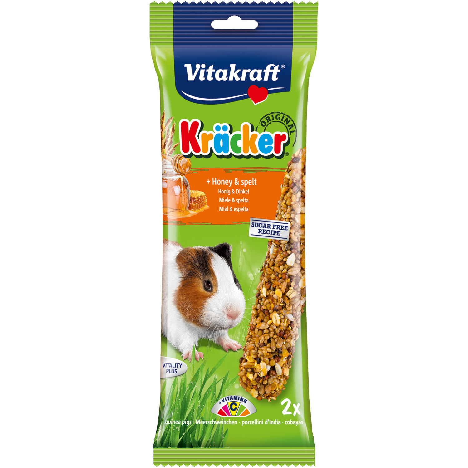 Vitakraft Kracker Guinea Pig Stick  - Honey and Spelt Image