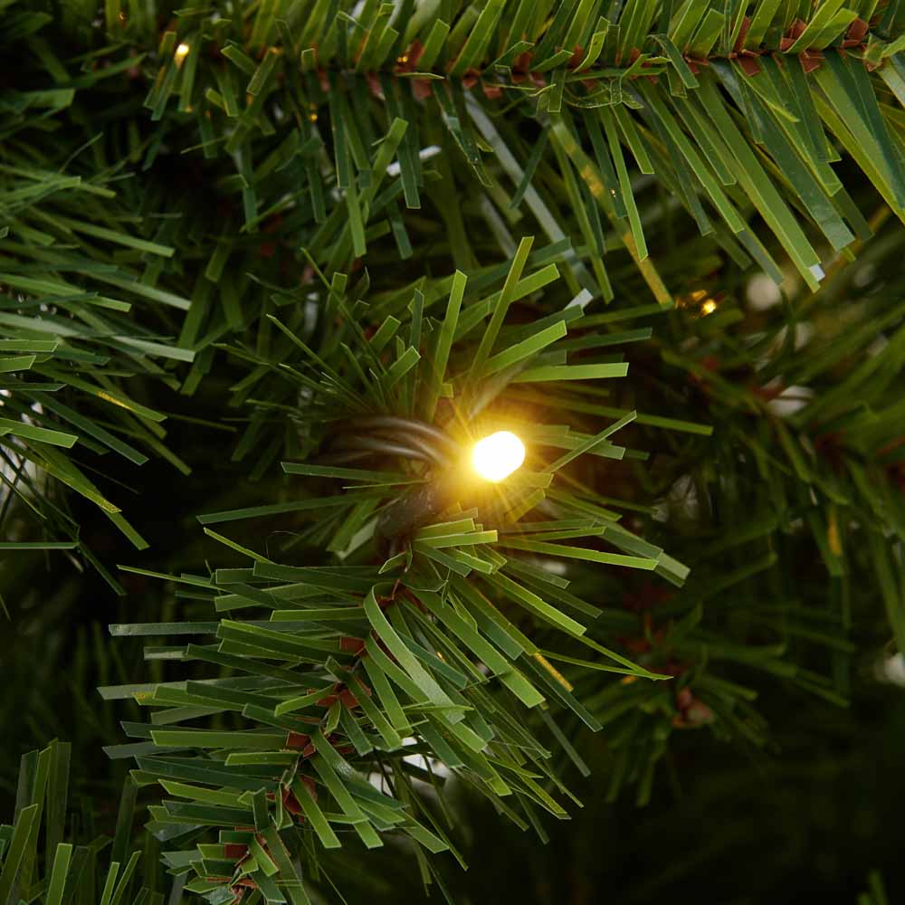 Wilko Green Pre Lit Fir Artificial Christmas Tree 6ft Image 3
