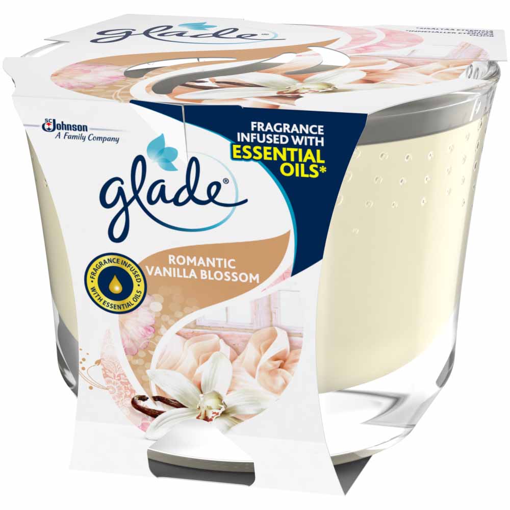 Glade Large Candle Vanilla Blossom Air Freshener 224g Image 3