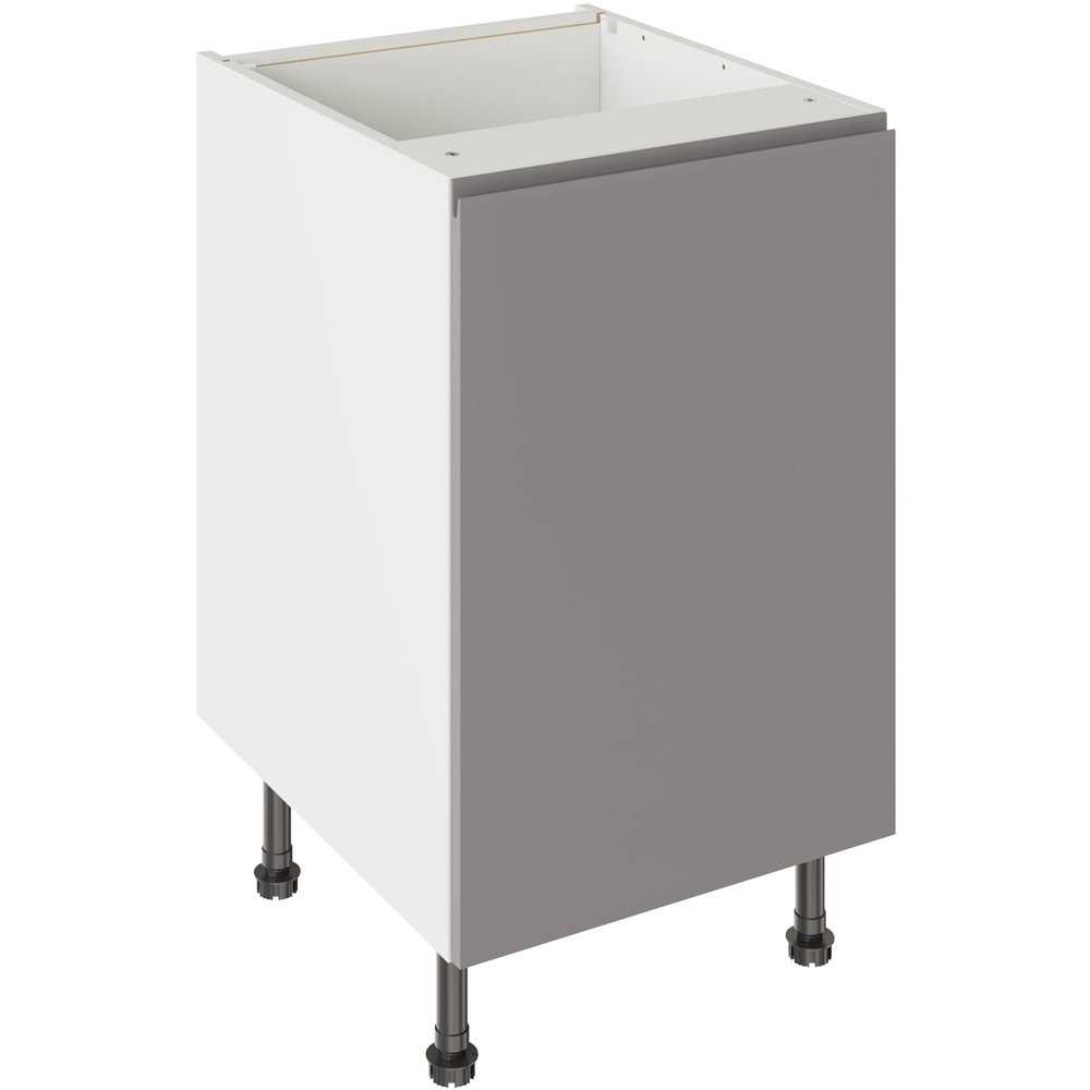 Kitchen Kit J-Pull Matt Dust Grey Base Kitchen Cabinet Flatpack 500mm Image 1