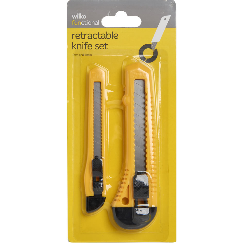 Wilko Functional Snap-Off Knife 2 pieces Image 1