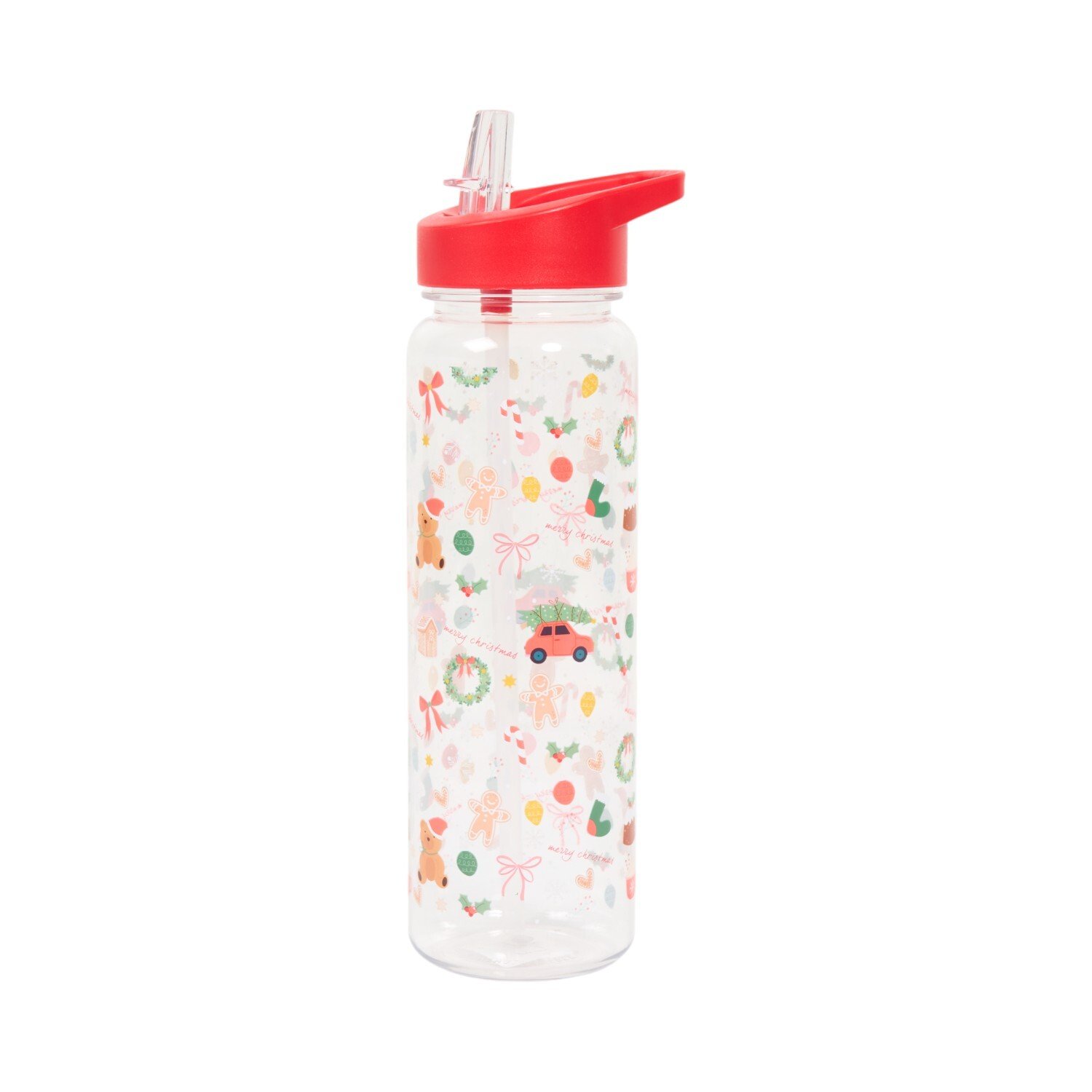 Christmas Drinks Bottle Clear Image 4