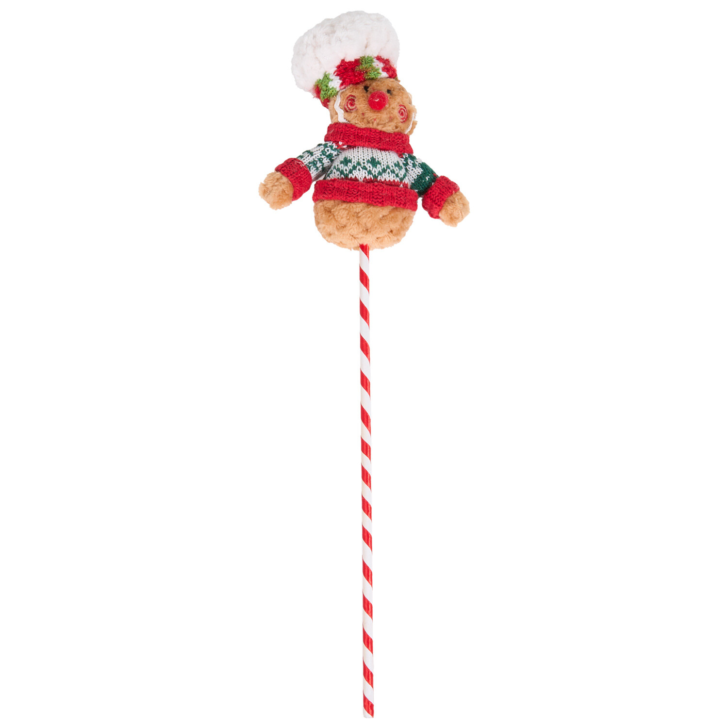 Plush Gingerbread Pick Neutral Image 4