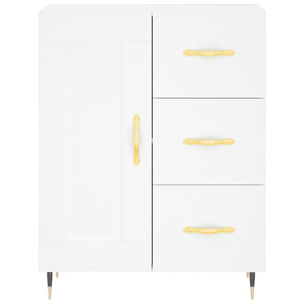 vidaXL 3 Door 3 Drawer White Highboard Image 8