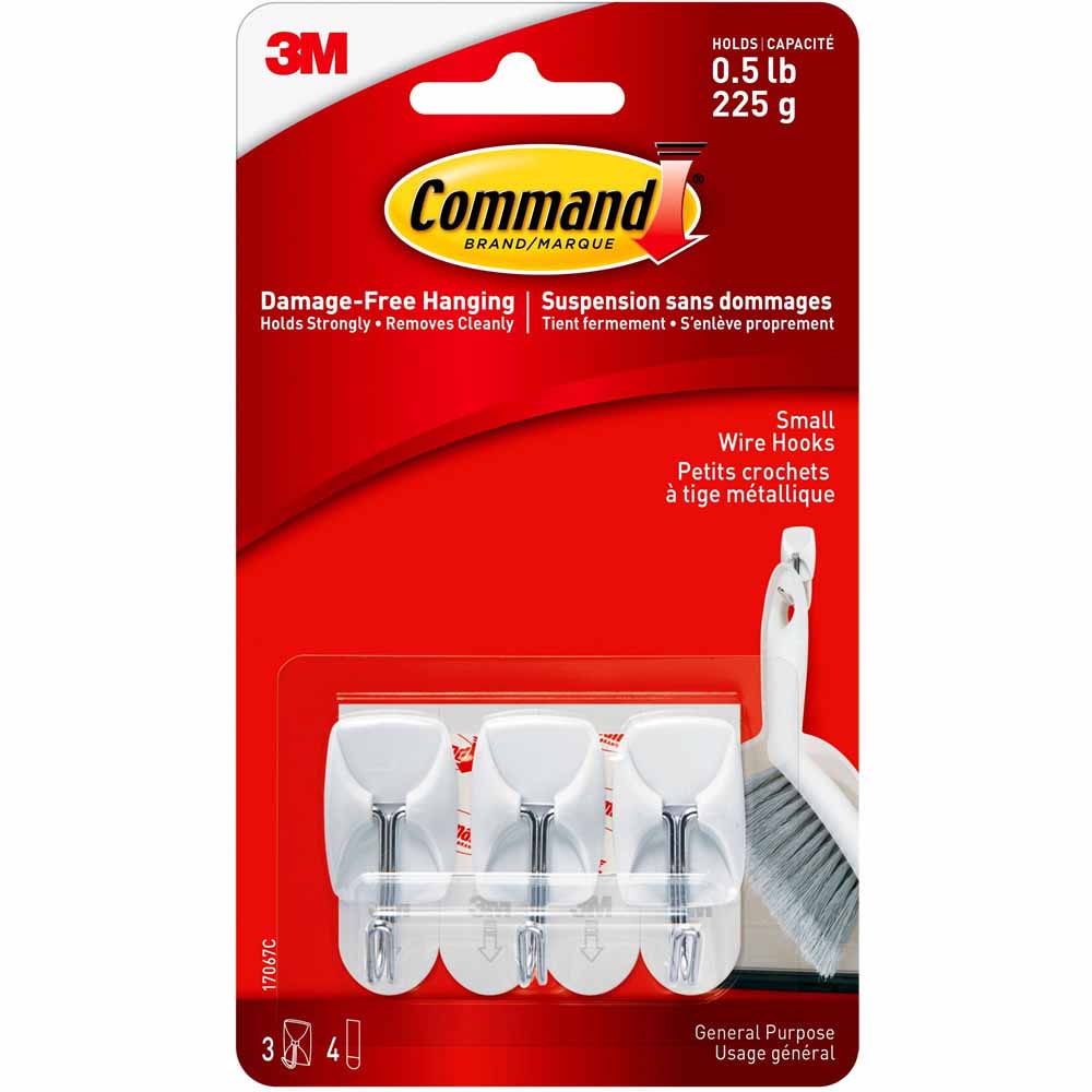 Command Damage Free Small Wire Hooks 3 pack Image 2