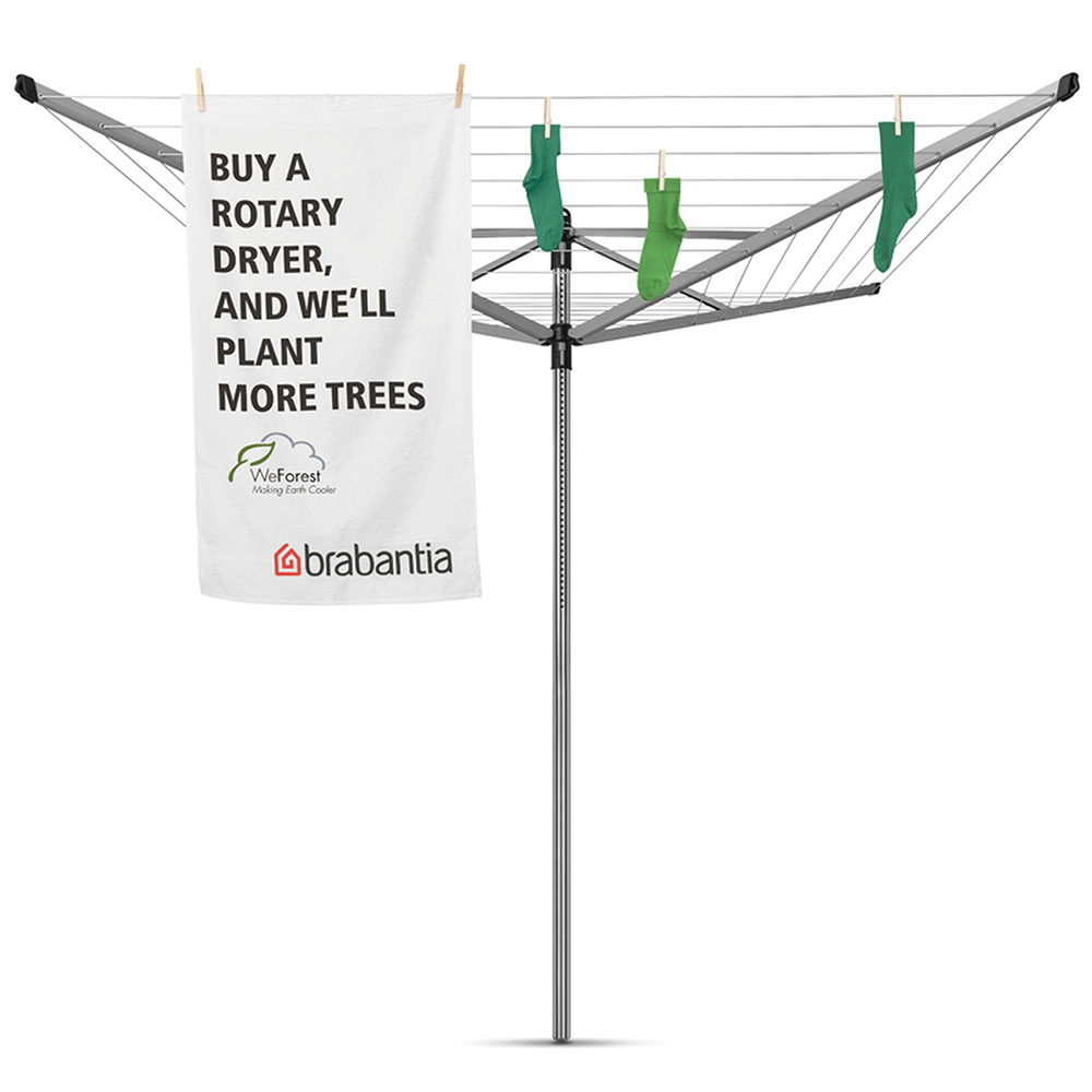 Brabantia Lift O Matic Rotary Airer with Ground Spike 40m Image 2