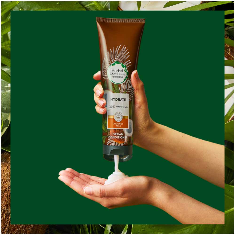 Herbal Essences Biorenew Coconut Milk Hydrating Vegan Hair Conditioner 275ml Image 8
