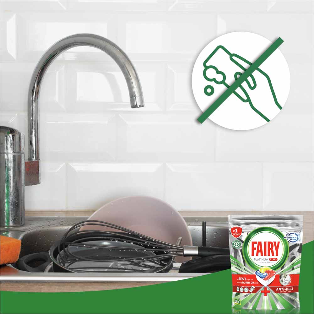 Fairy Platinum Plus Dishwasher Tablets Lemon 40 pack Image 3