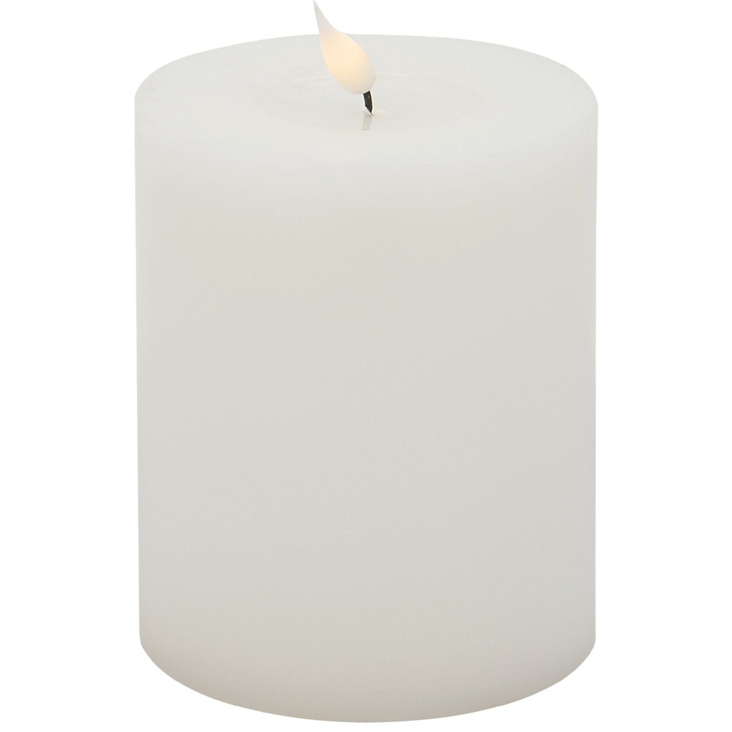 Melted Look LED Candle - White Image 1