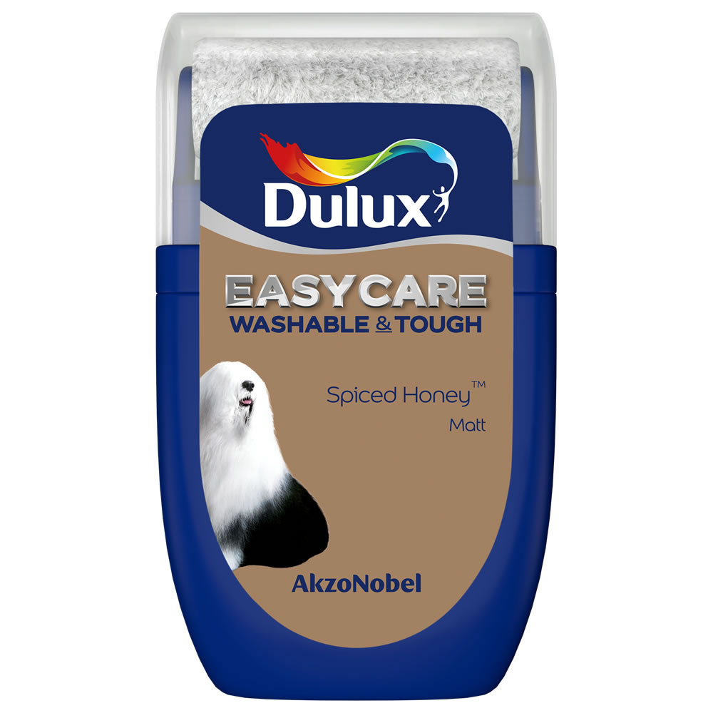 Dulux Easycare Matt Emulsion Paint Tester Pot Spiced Honey 30ml Image