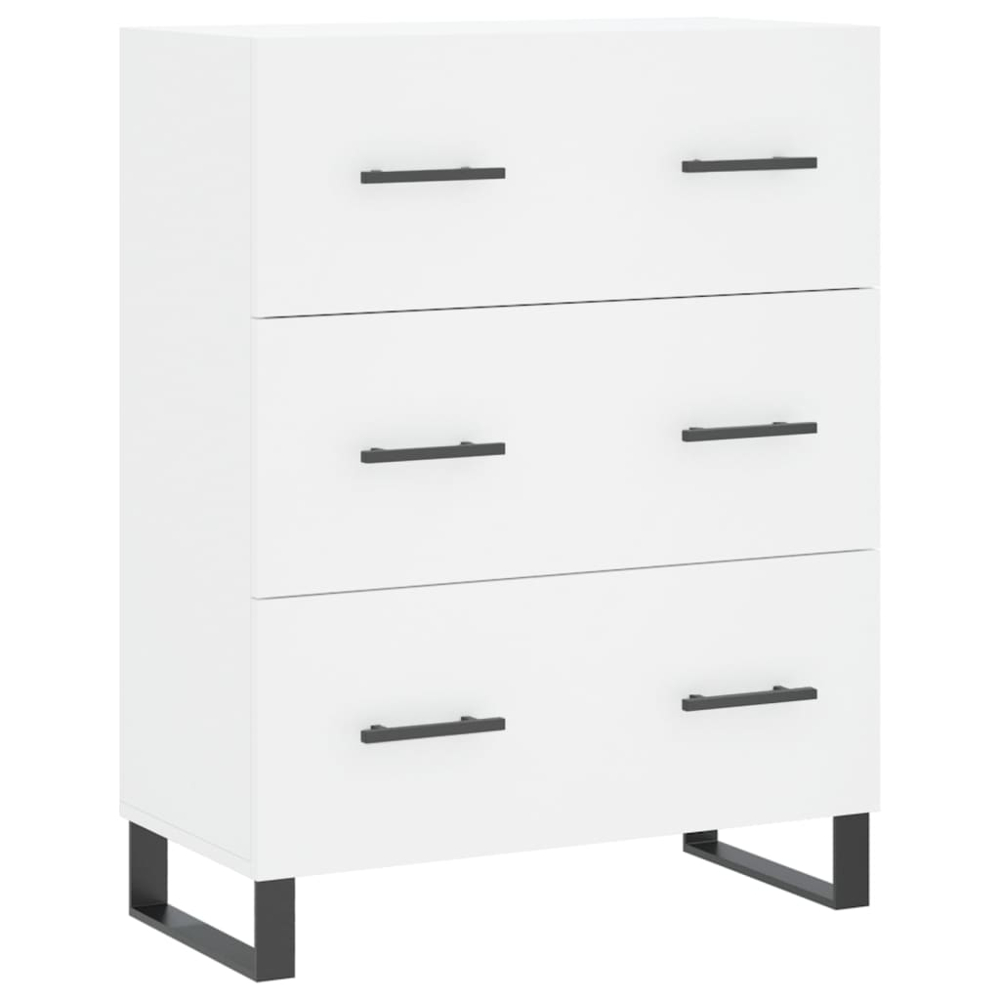 vidaXL 2 Door 3 Drawer White Highboard Image 7