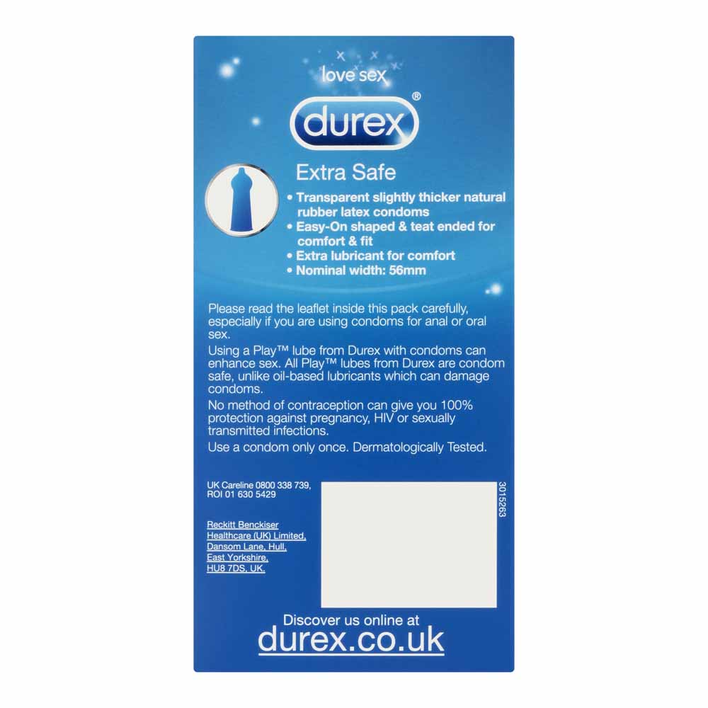 Durex Extra Safe Condoms 12 pack Image 3