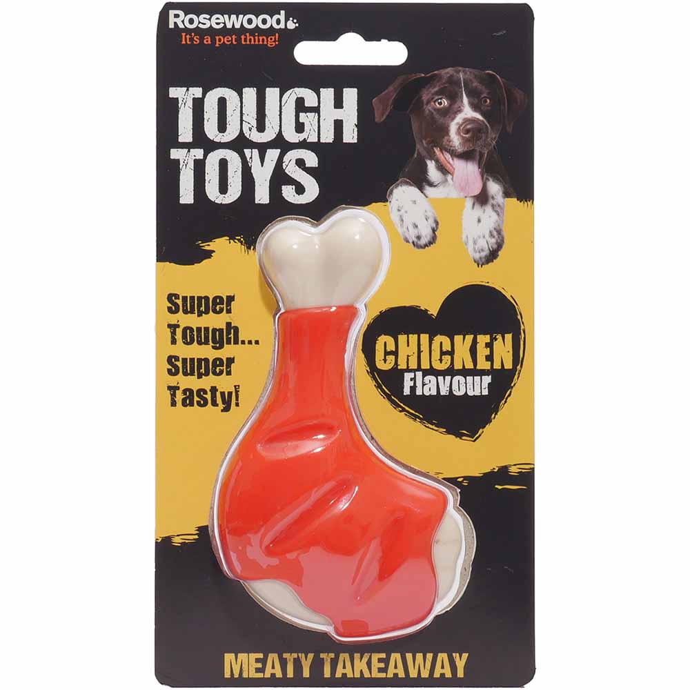 Rosewood Meaty Takeaway Chicken Flavour Dog Toy Image 2