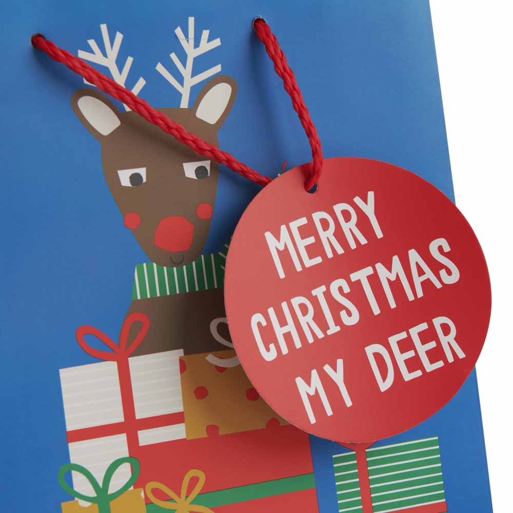 Wilko Merry Medium My Deer Gift Bag Image 2