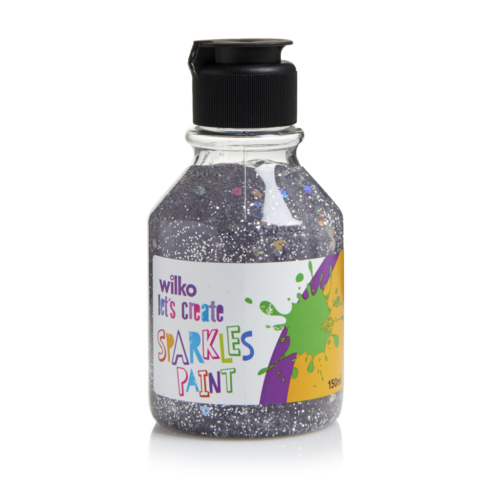 Wilko Assorted Sparkles Paint 150ml Wilko