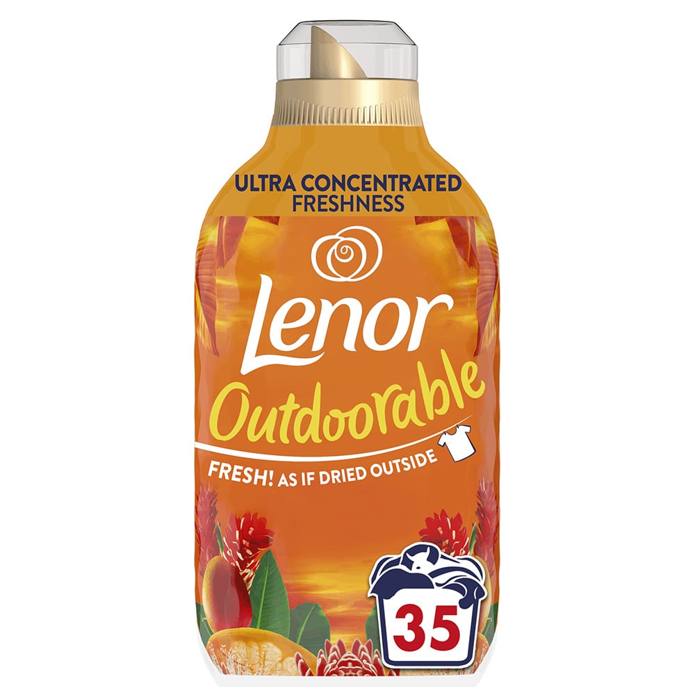 Lenor Outdoor Fabric Conditioner Tropical Sunset 35 Washes Case of 6 x 490ml Image 3