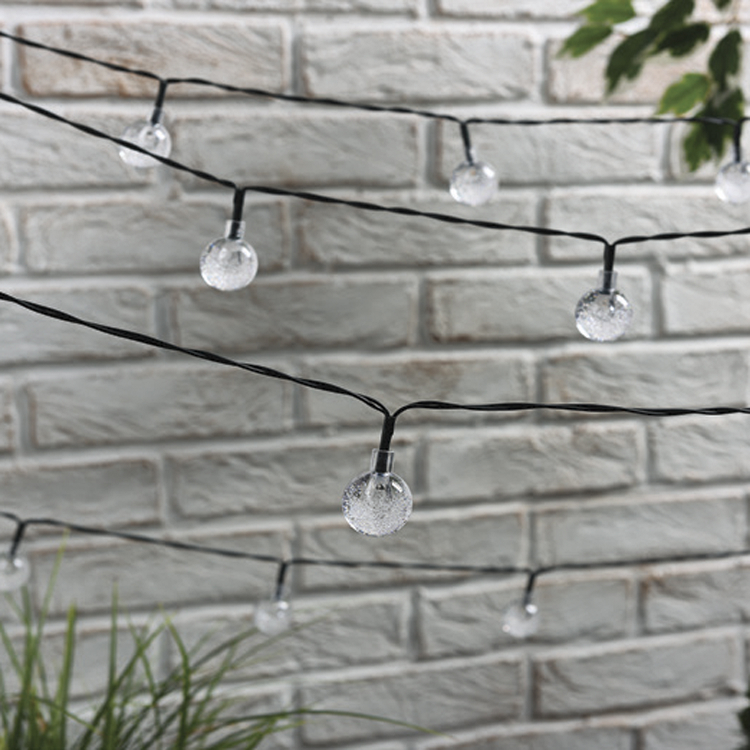 Solar Bubble Warm White String Light 80 LED Image 4