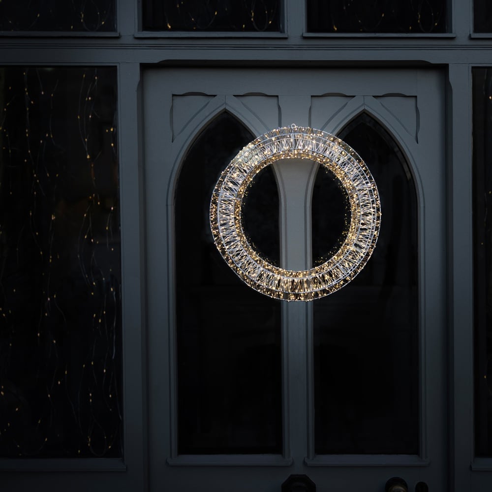Charles Bentley Light Up Christmas Wreath 50cm Image 6