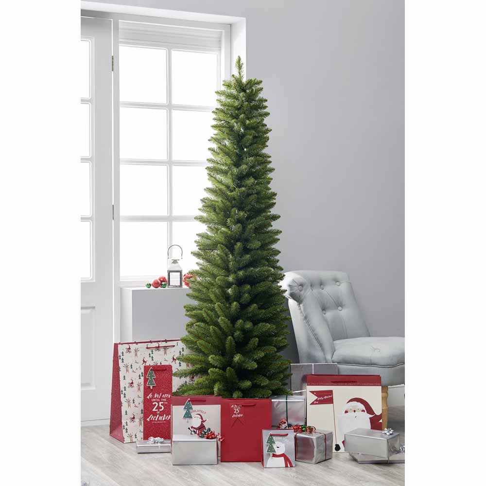 Wilko 6ft Slim Christmas Tree Image 1