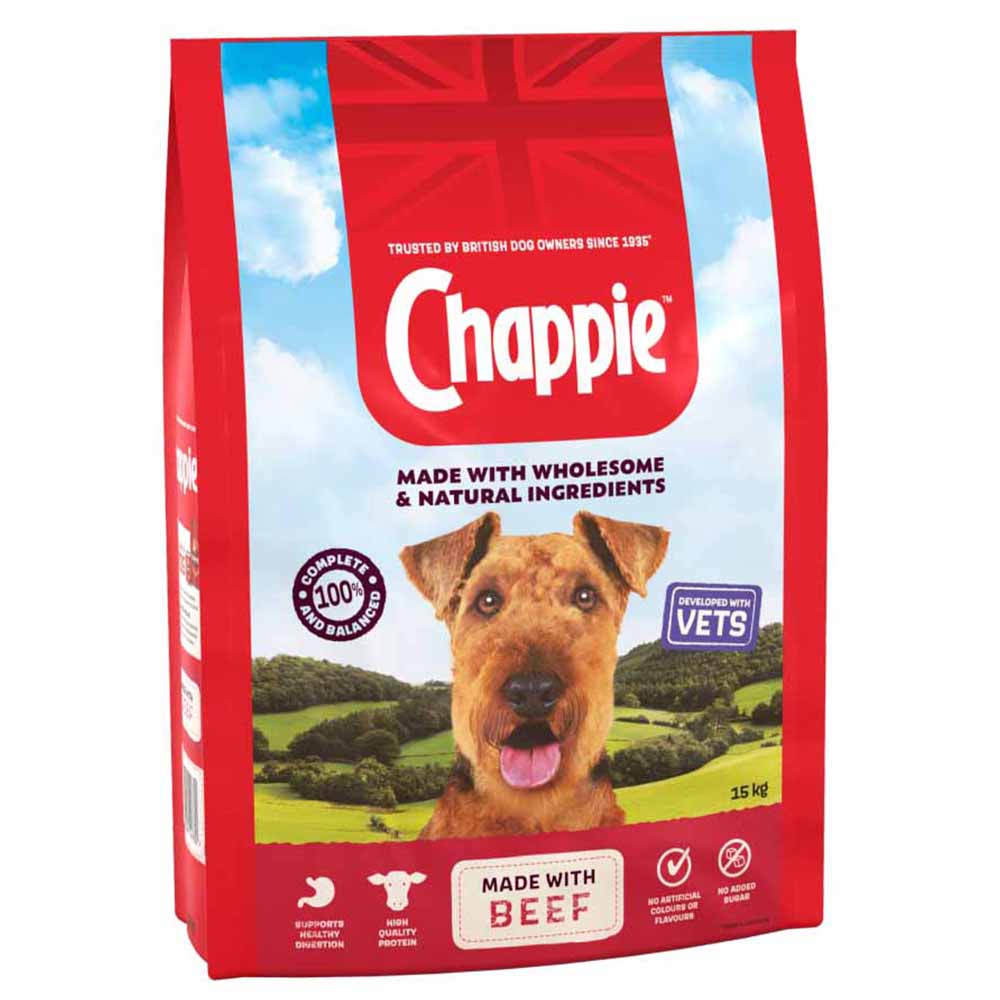 Chappie Complete Beef and Whole Grain Cereal Dog Food 15kg Image 3