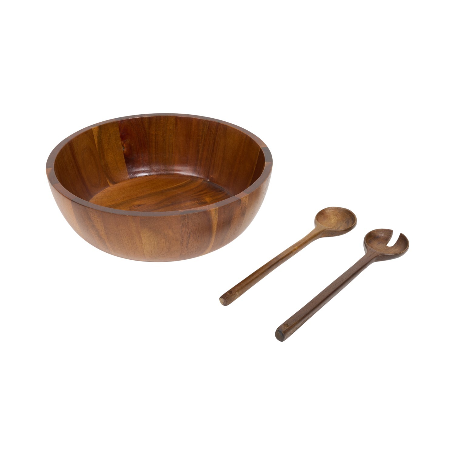 Kitchen Master Large Acacia Salad Bowl Brown Image 3