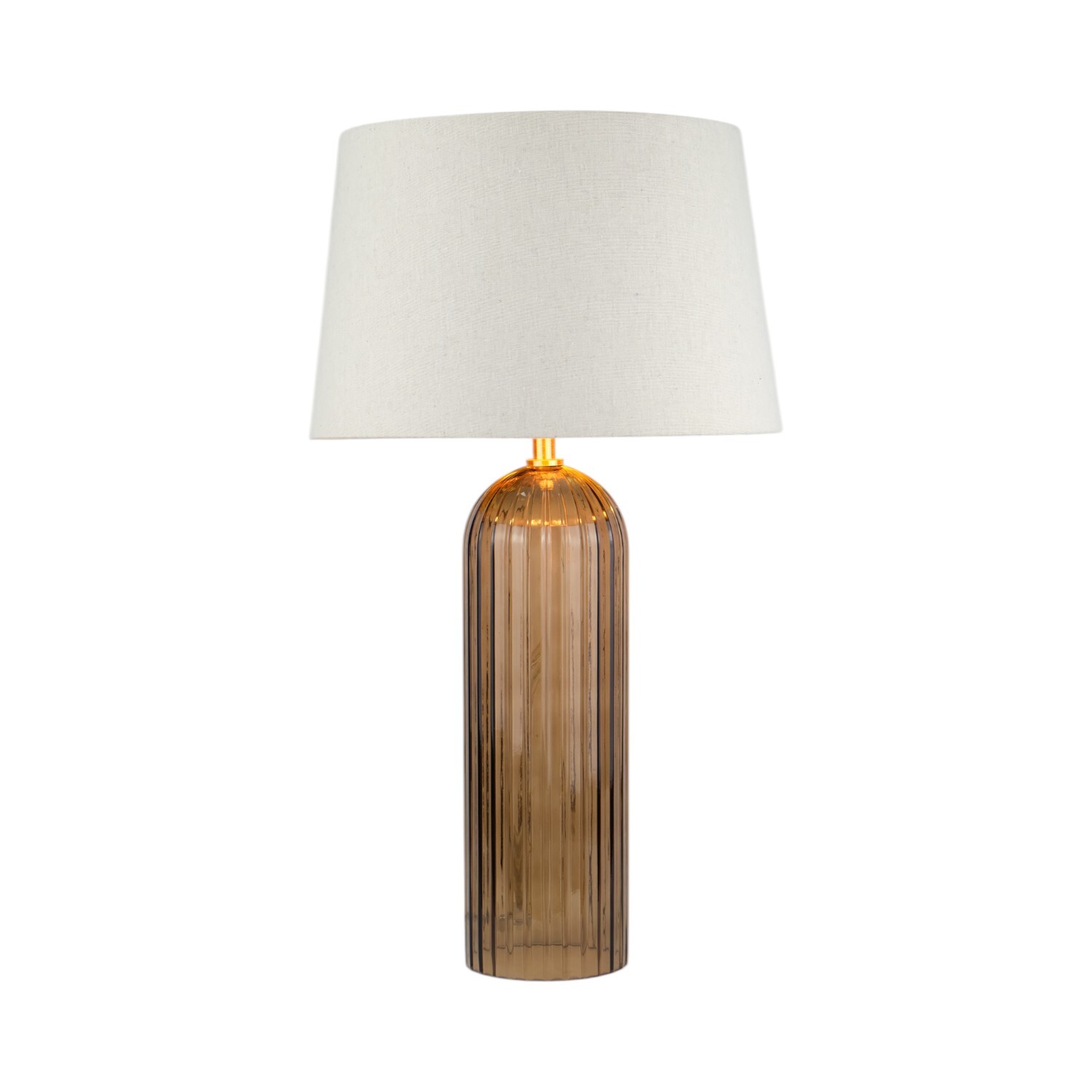 Malani Glass Table Lamp Brown Image 3
