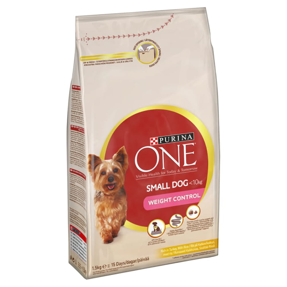 Purina ONE Weight Control Turkey and Rice Dog Food  1.5kg Image 1