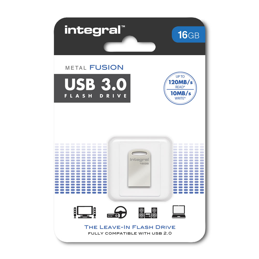 Integral 16GB Metal Fusion USB 3.0 Flash Drive Image 1