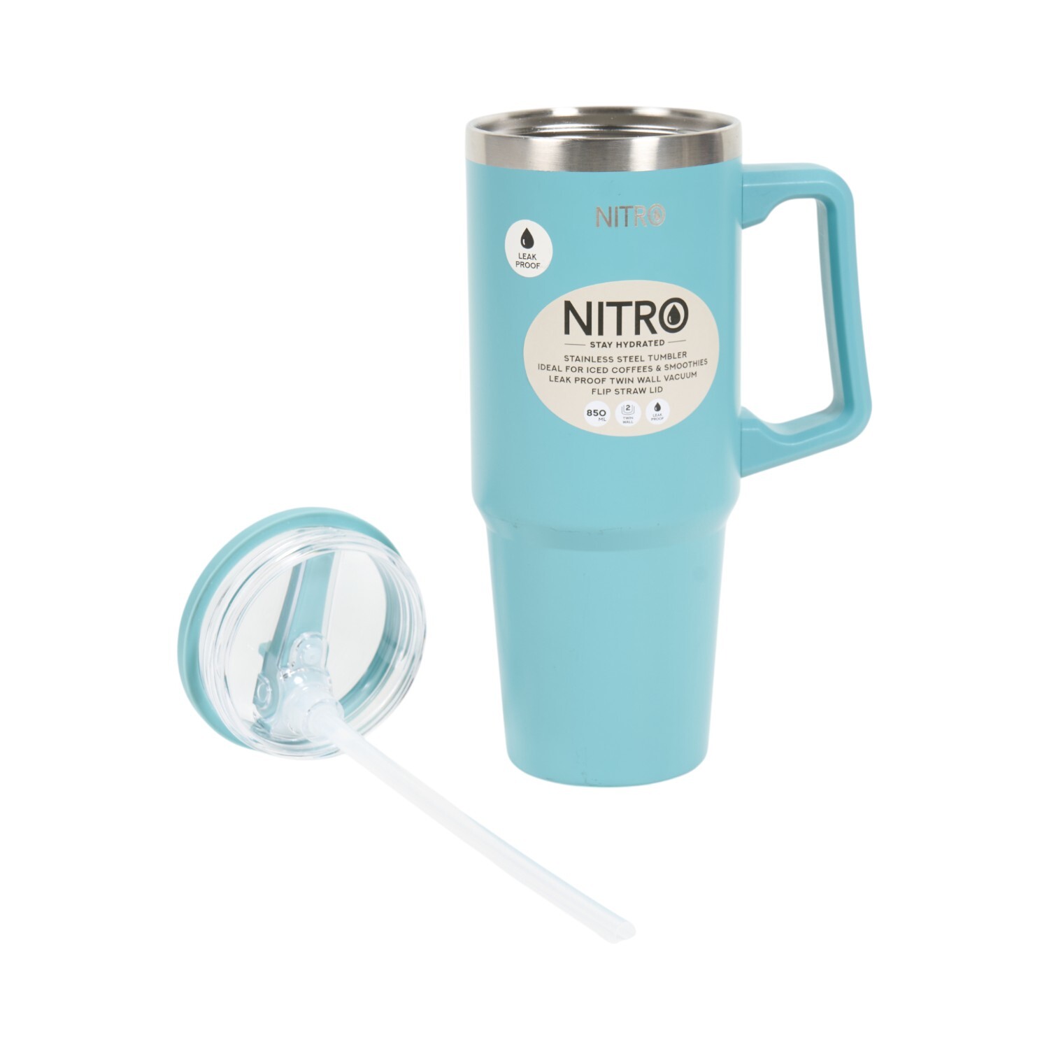 Nitro Stainless Steel Flip Straw Vacuum Tumbler Image 8