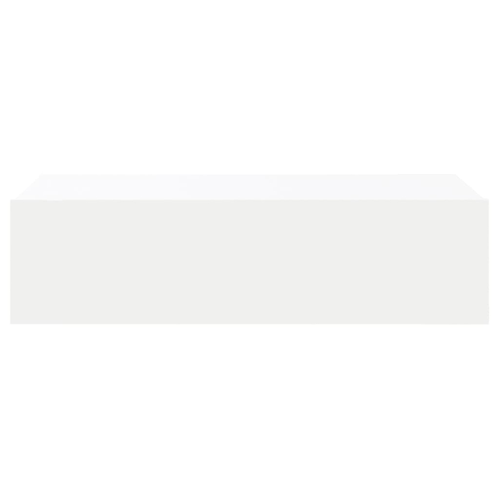 vidaXL Single Drawer White LED TV Cabinet Image 7