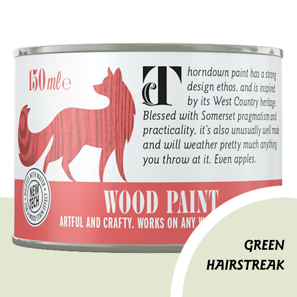 Thorndown Green Hairstreak Satin Wood Paint 150ml Image 4