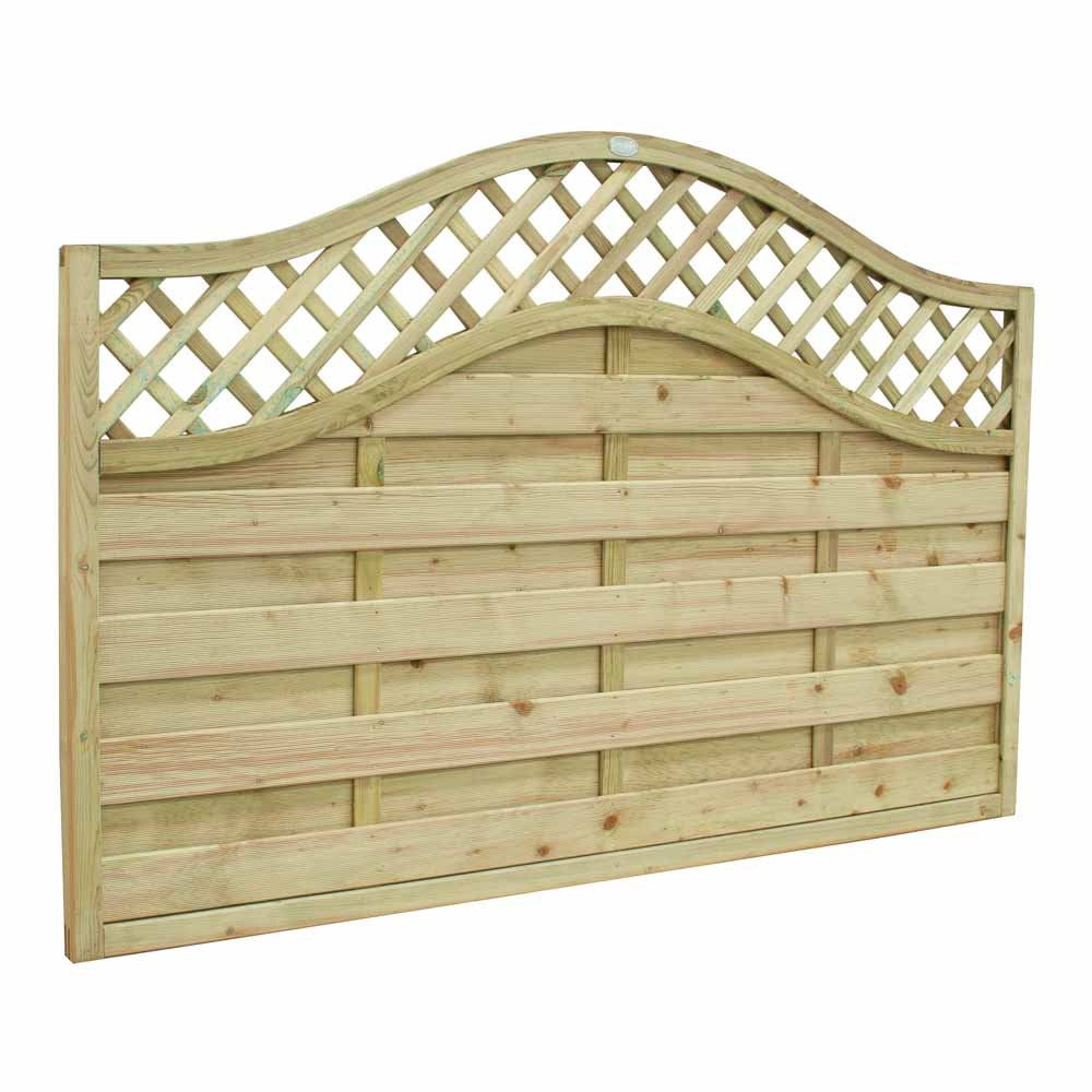 Forest Garden Europa Prague Pressure Treated Fence Panel 6 x 4ft 6 Pack Image 2