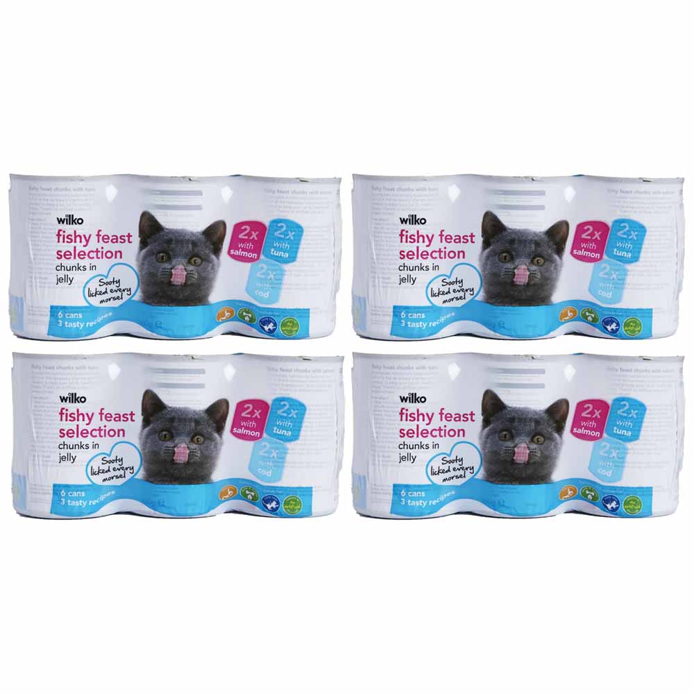 Wilko Fish Selection Cat 4x6x400g Image