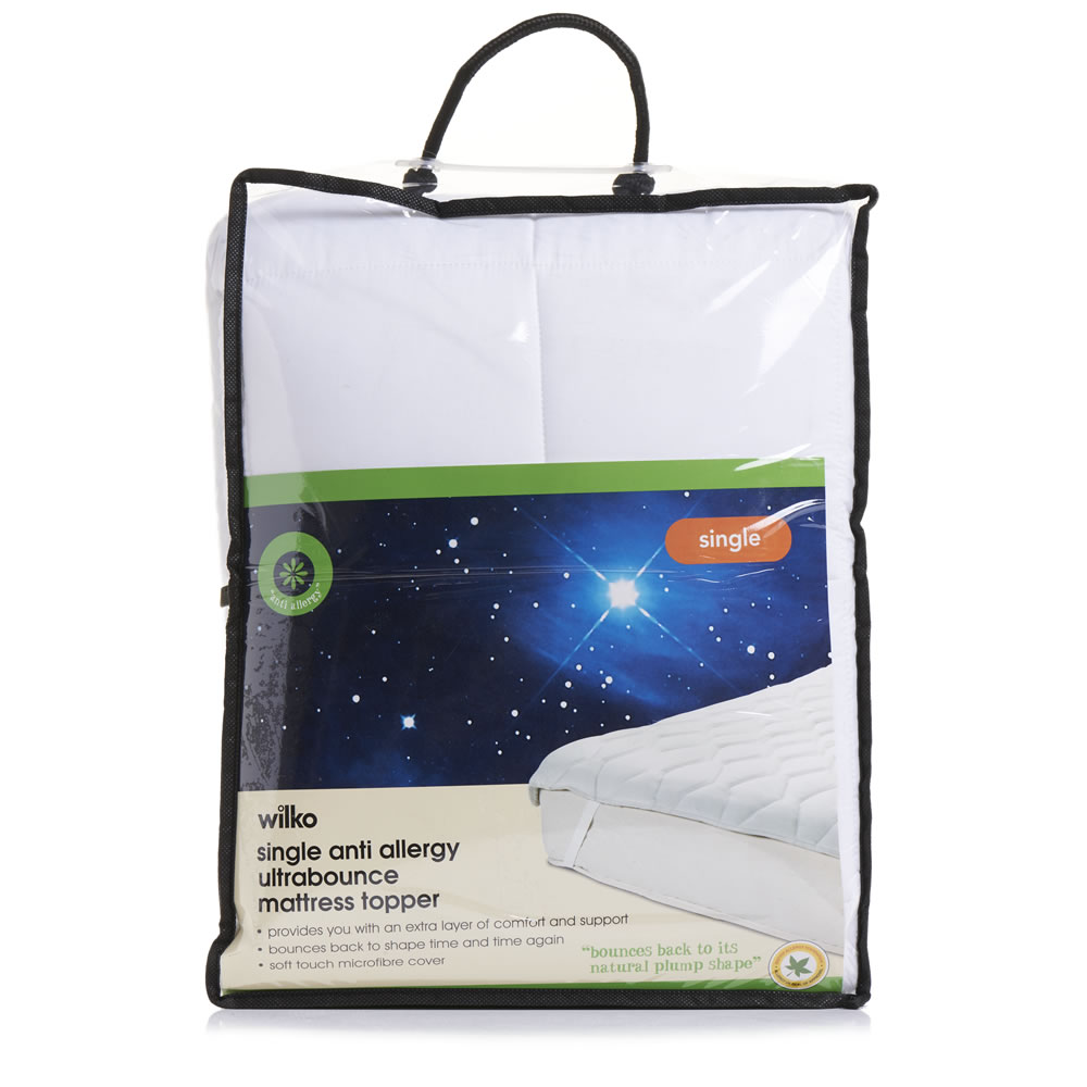 Wilko Single Anti Allergy Ultrabounce Mattress Protector Wilko