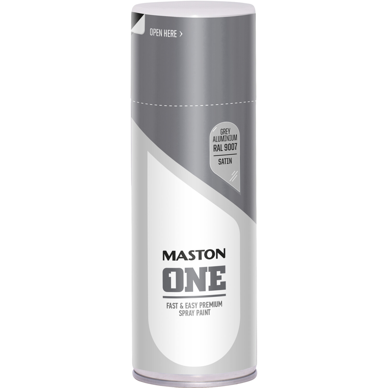 Maston One Satin Spray Paint Grey Aluminium Image