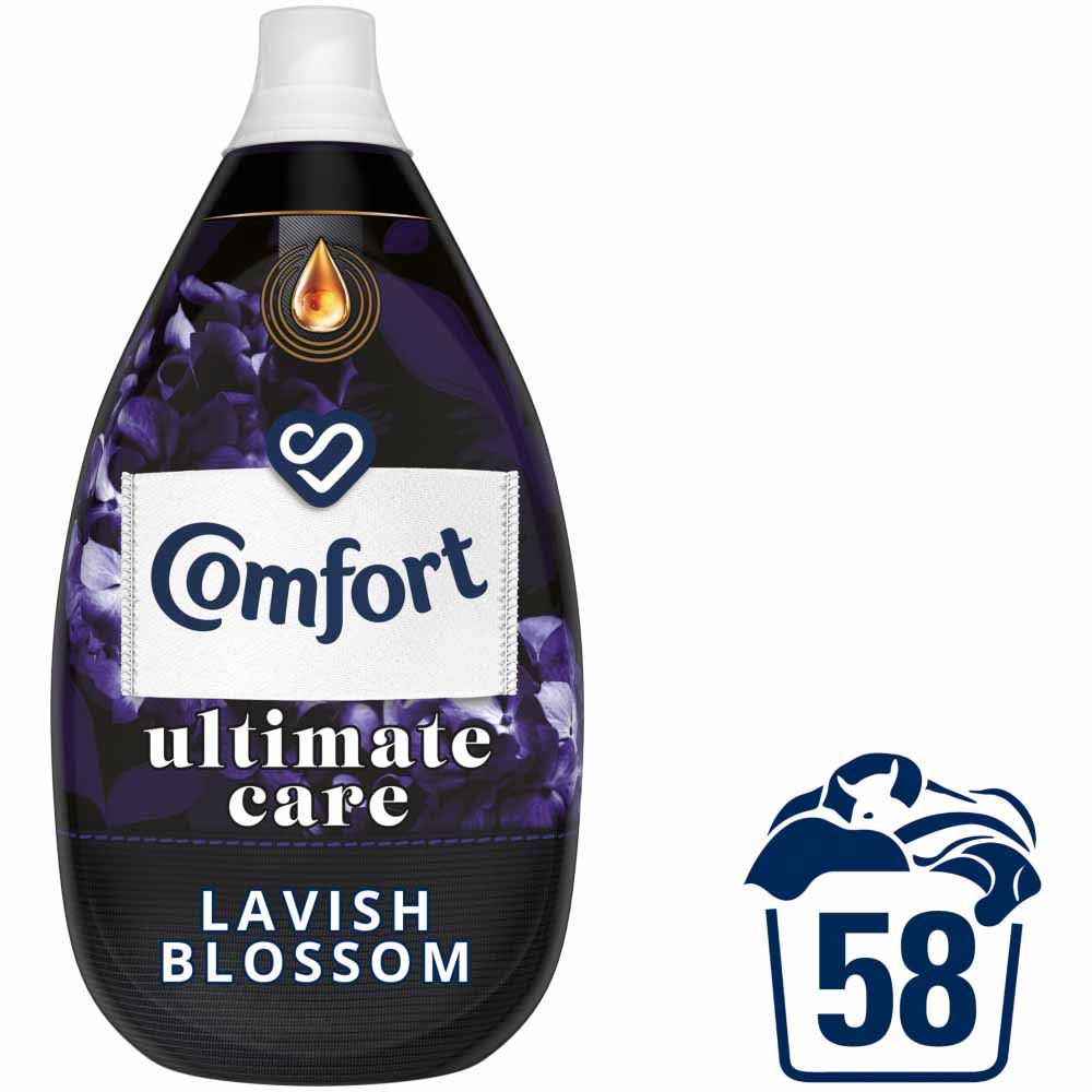 Comfort Lavish Blossom Ultimate Care Fabric Conditioner 58 Washes 870ml Image 1