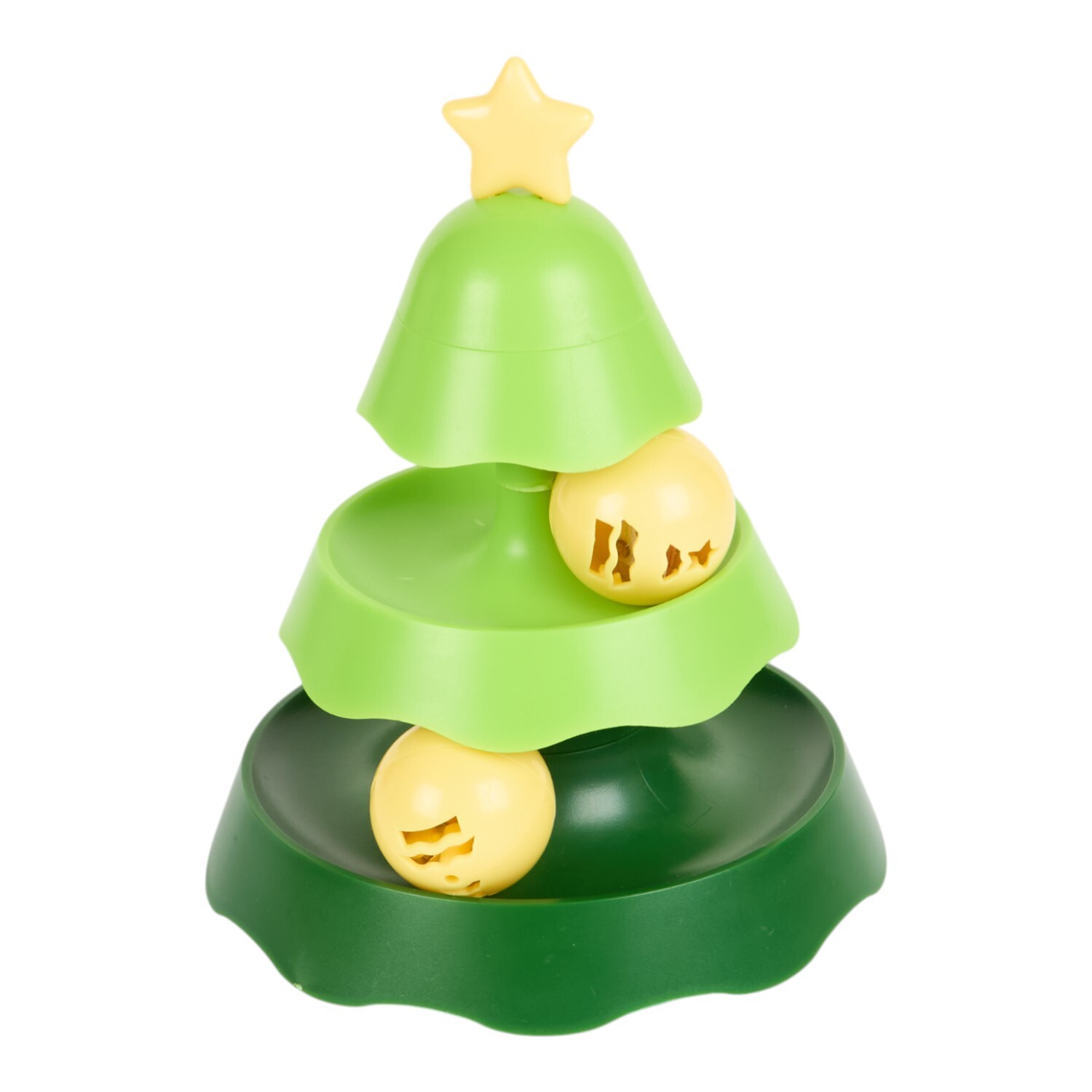 Catnip Tree Track Pet Toy Green Image 1