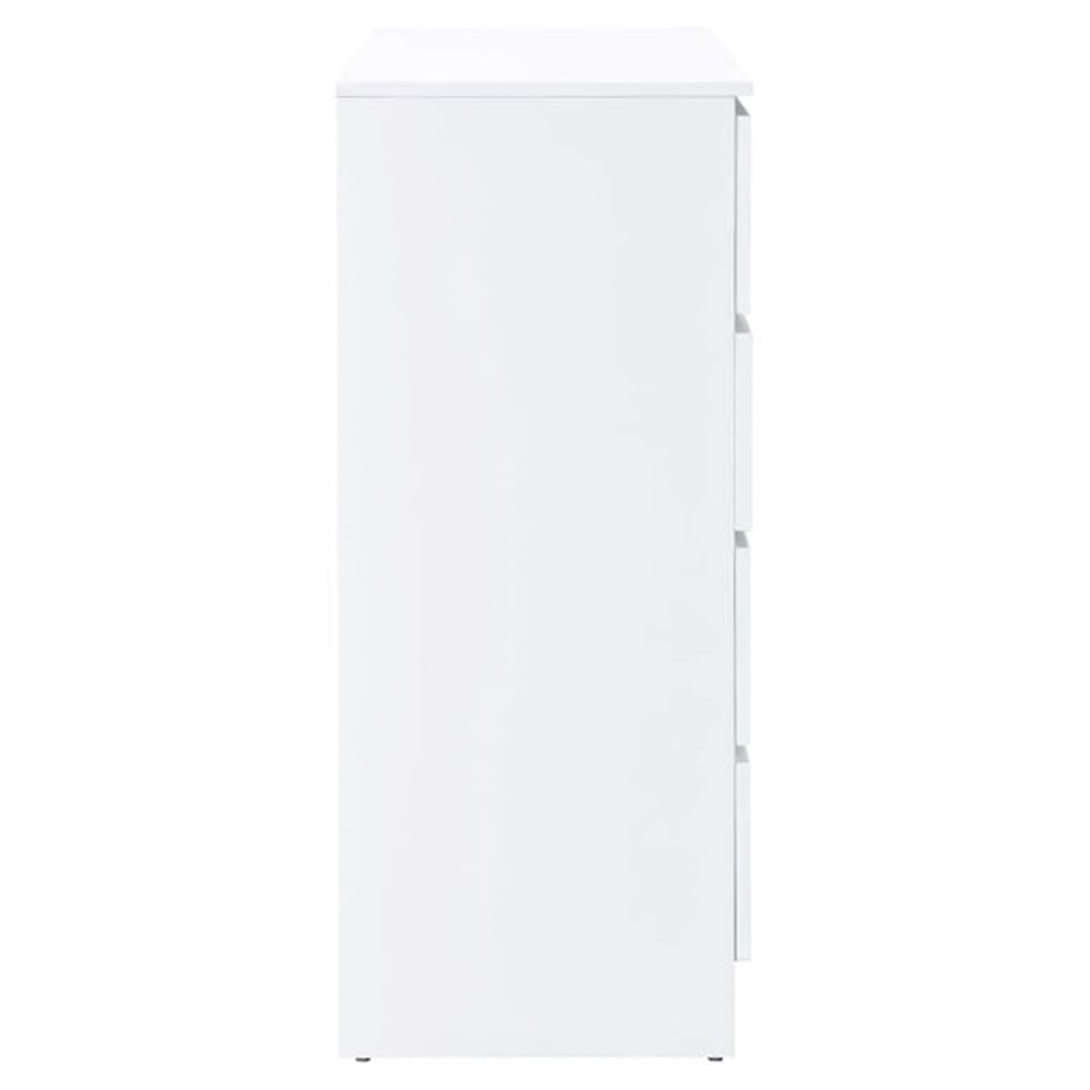 Oslo 4 Drawer White Chest of Drawers Image 4
