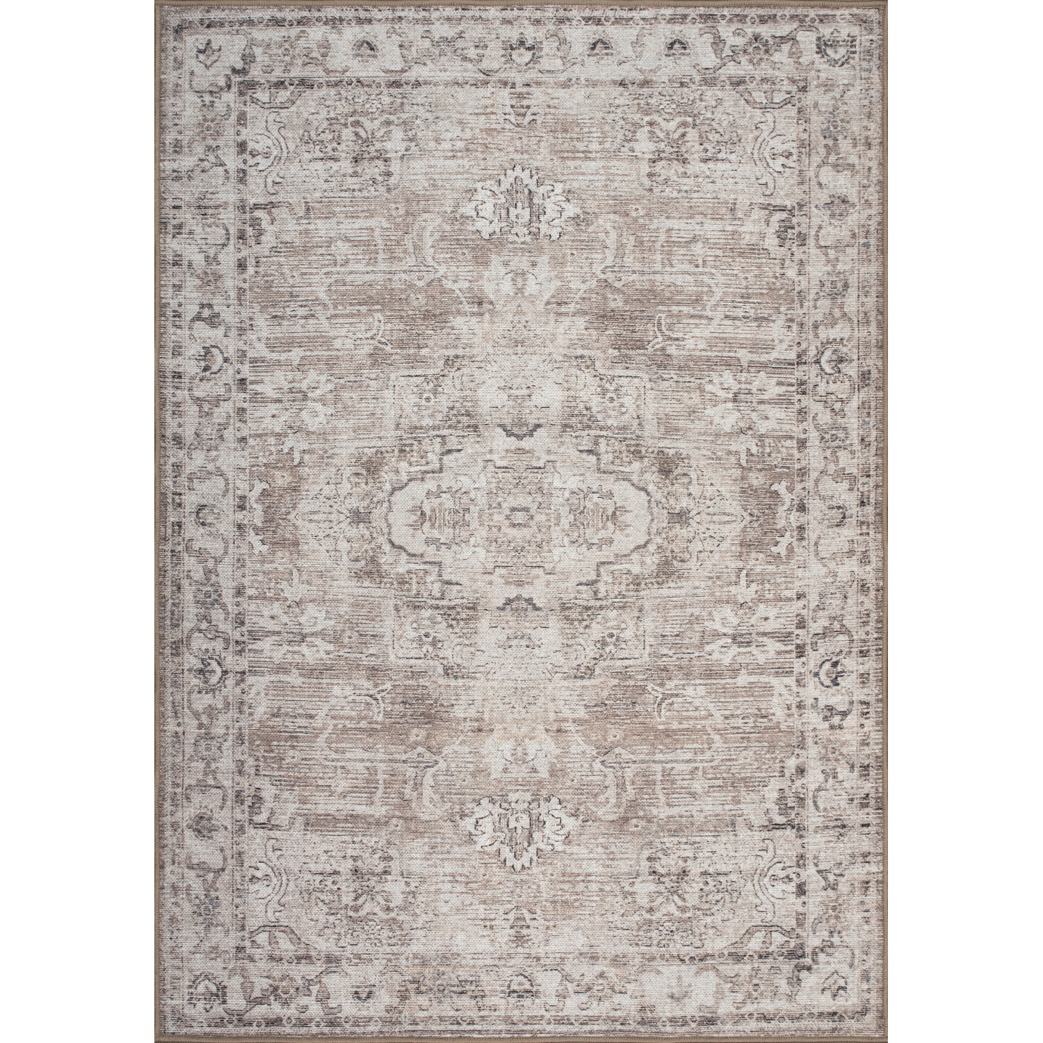 Adeline Washable Rug Neutral 170cm Image 1