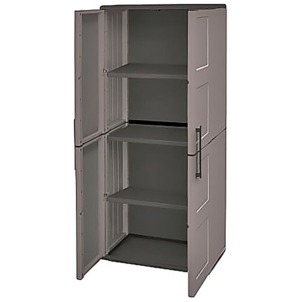 Shire 5.5 x 2.4ft Large Storage Cupboard with Shelves Image 2