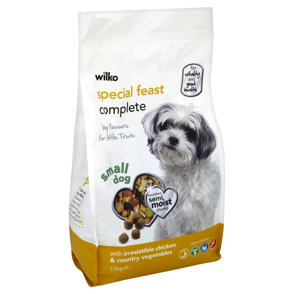 Wilko Chicken and Country Vegetables Complete Dry Dog Food for Small Dogs 2.5kg