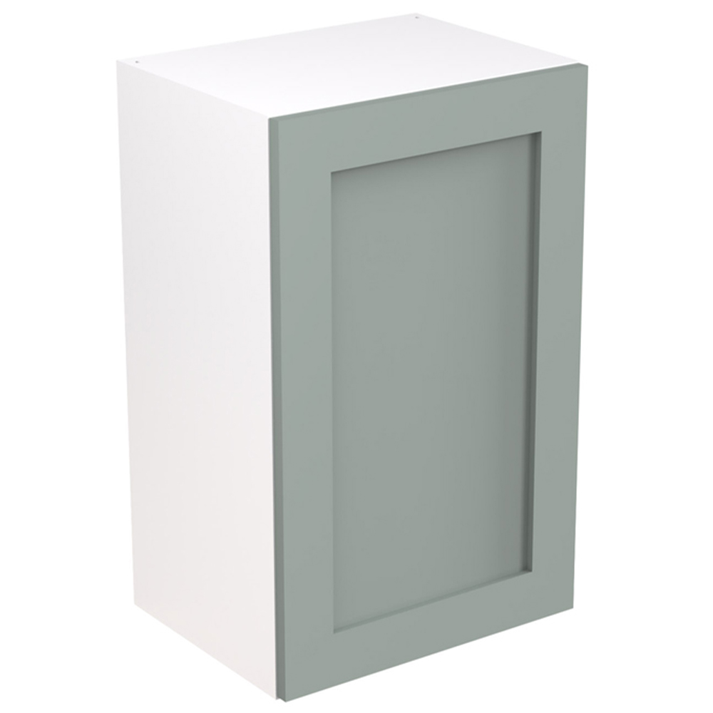 Kitchen Kit Shaker Matt Sage Green Wall Kitchen Cabinet Flatpack 450mm Image 1