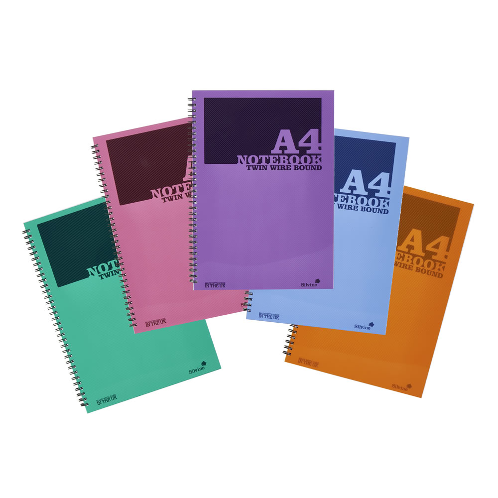 Silvine A4 Wirebound Notebook Wilko